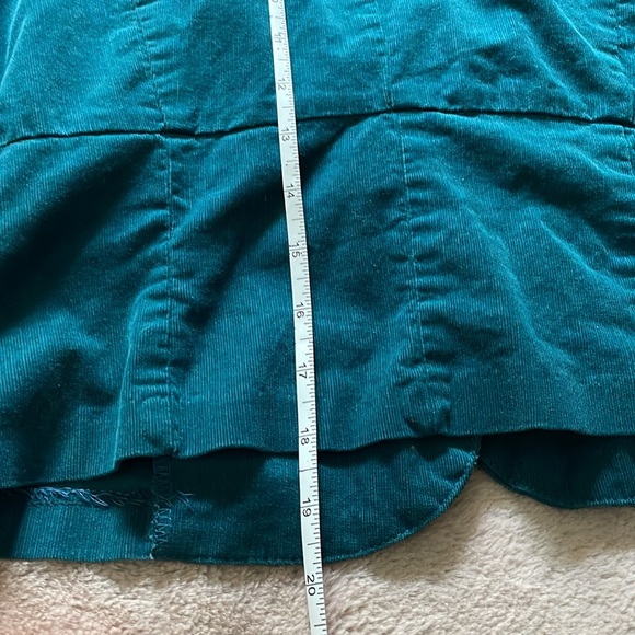 Cropped Teal Corduroy Blazer Sz S - Picture 5 of 6
